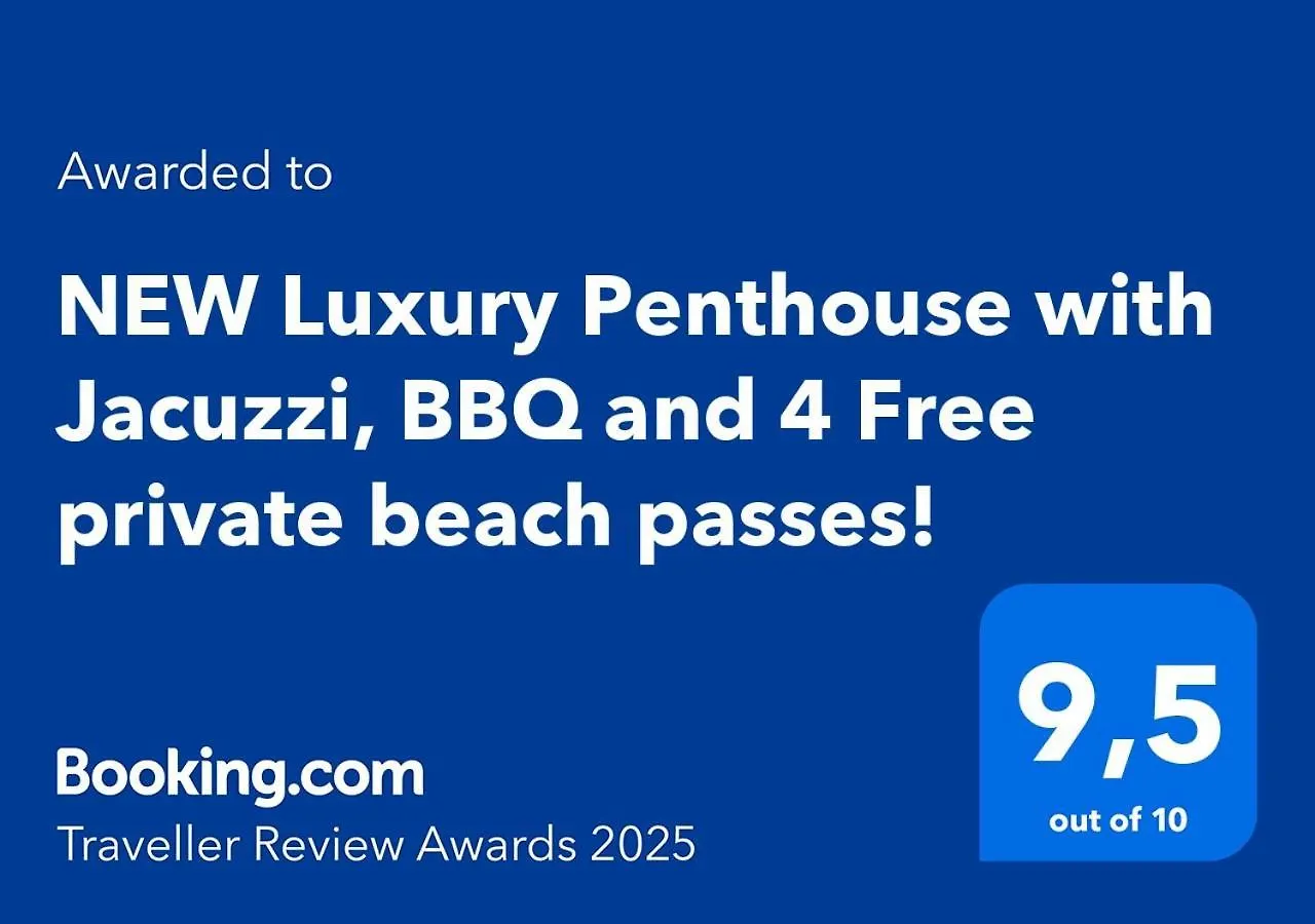 Διαμέρισμα New Luxury Penthouse With Jacuzzi, Bbq And 4 Free Private Beach Passes! 2025 Traveller Award Property! La Laguna